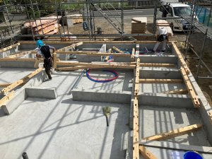 2023.9.1～2日　土台敷