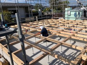 2023.9.1～2日　土台敷