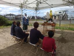 地鎮祭を執り行いました