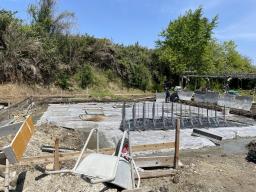 基礎工事始まりました