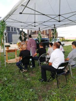 地鎮祭を執り行いました